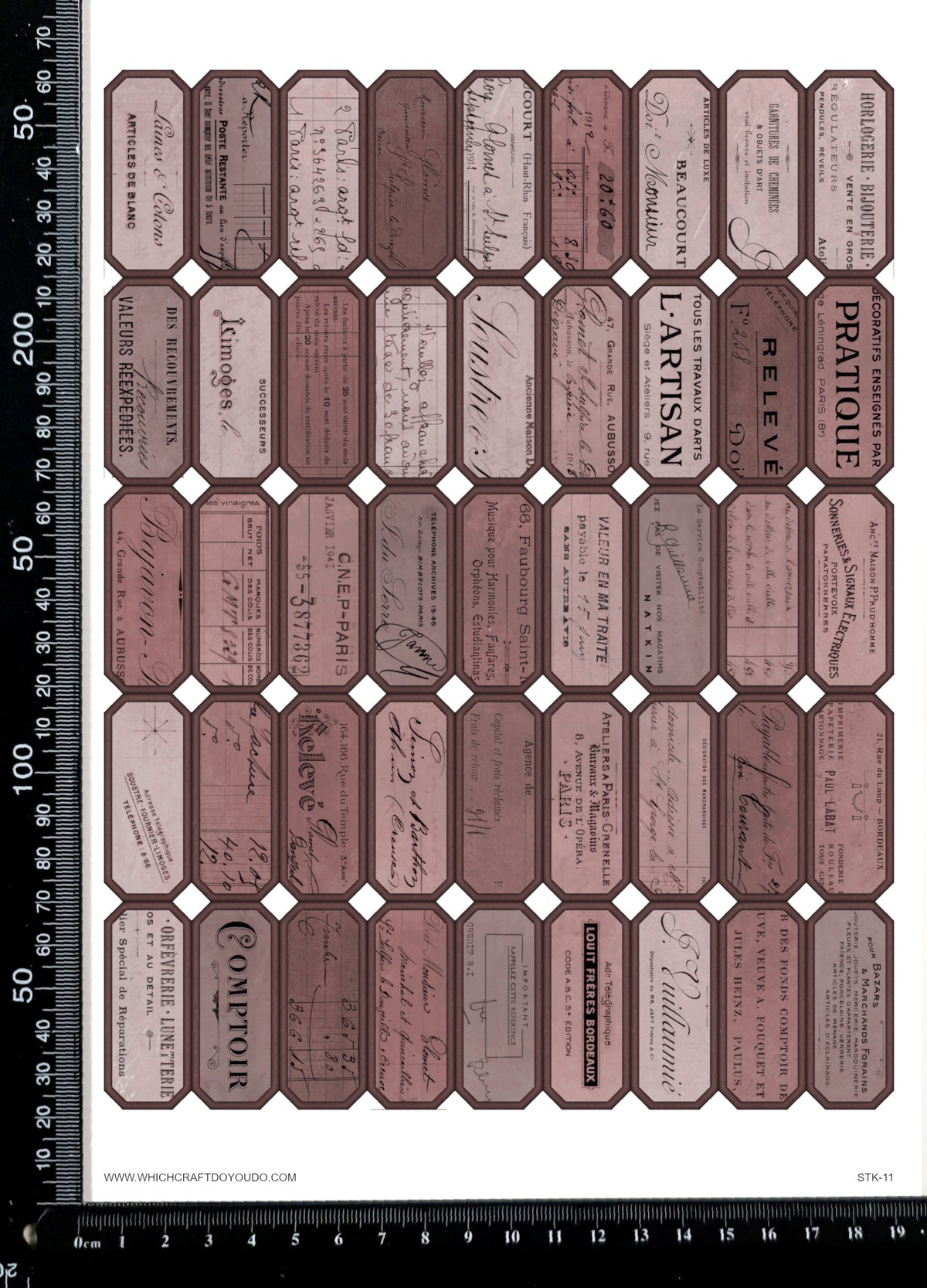 Cut Apart Stickers Sheet - Labels - STK-11
