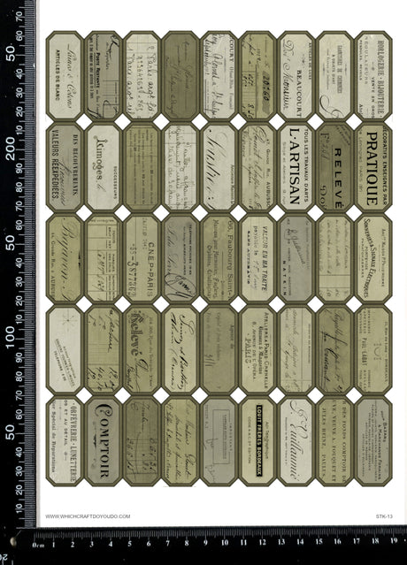 Cut Apart Stickers Sheet - Labels - STK-13