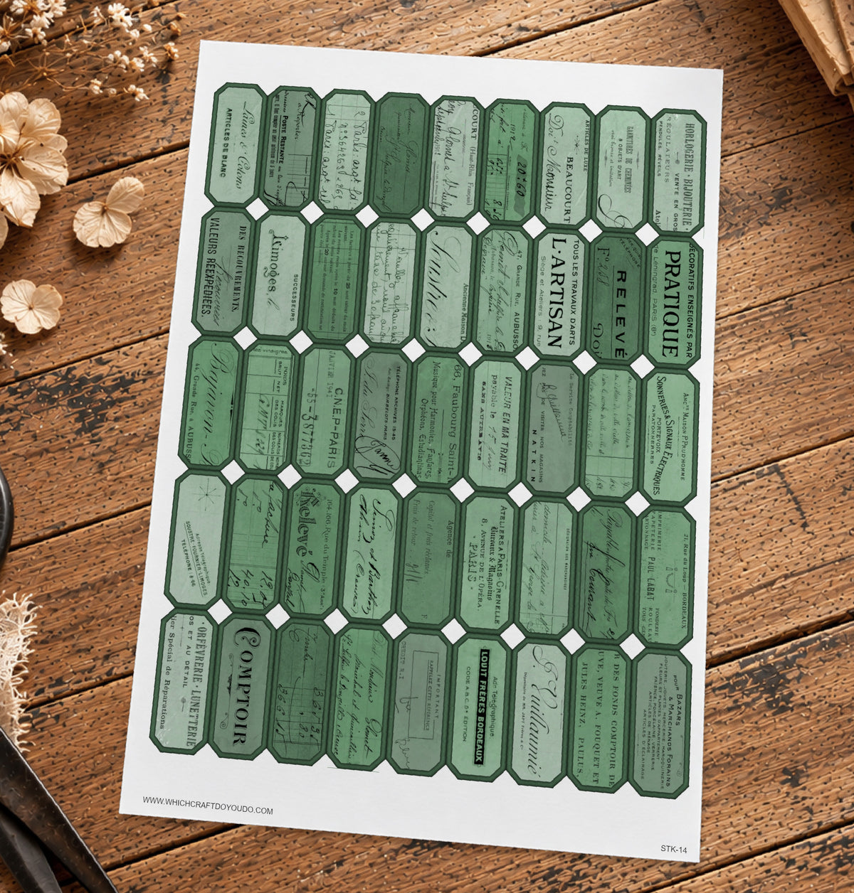 Cut Apart Stickers Sheet - Labels - STK-14