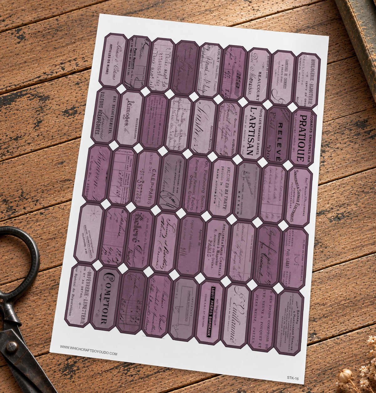 Cut Apart Stickers Sheet - Labels - STK-16
