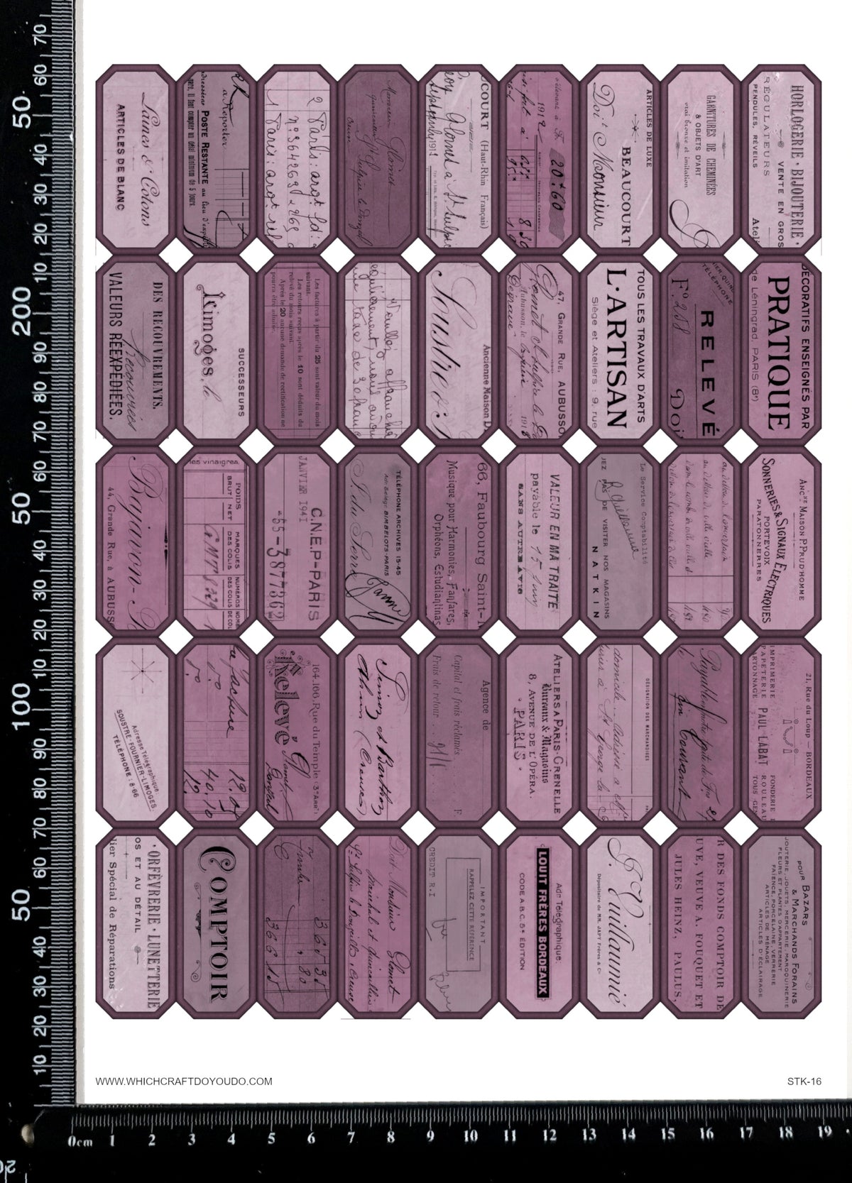 Cut Apart Stickers Sheet - Labels - STK-16