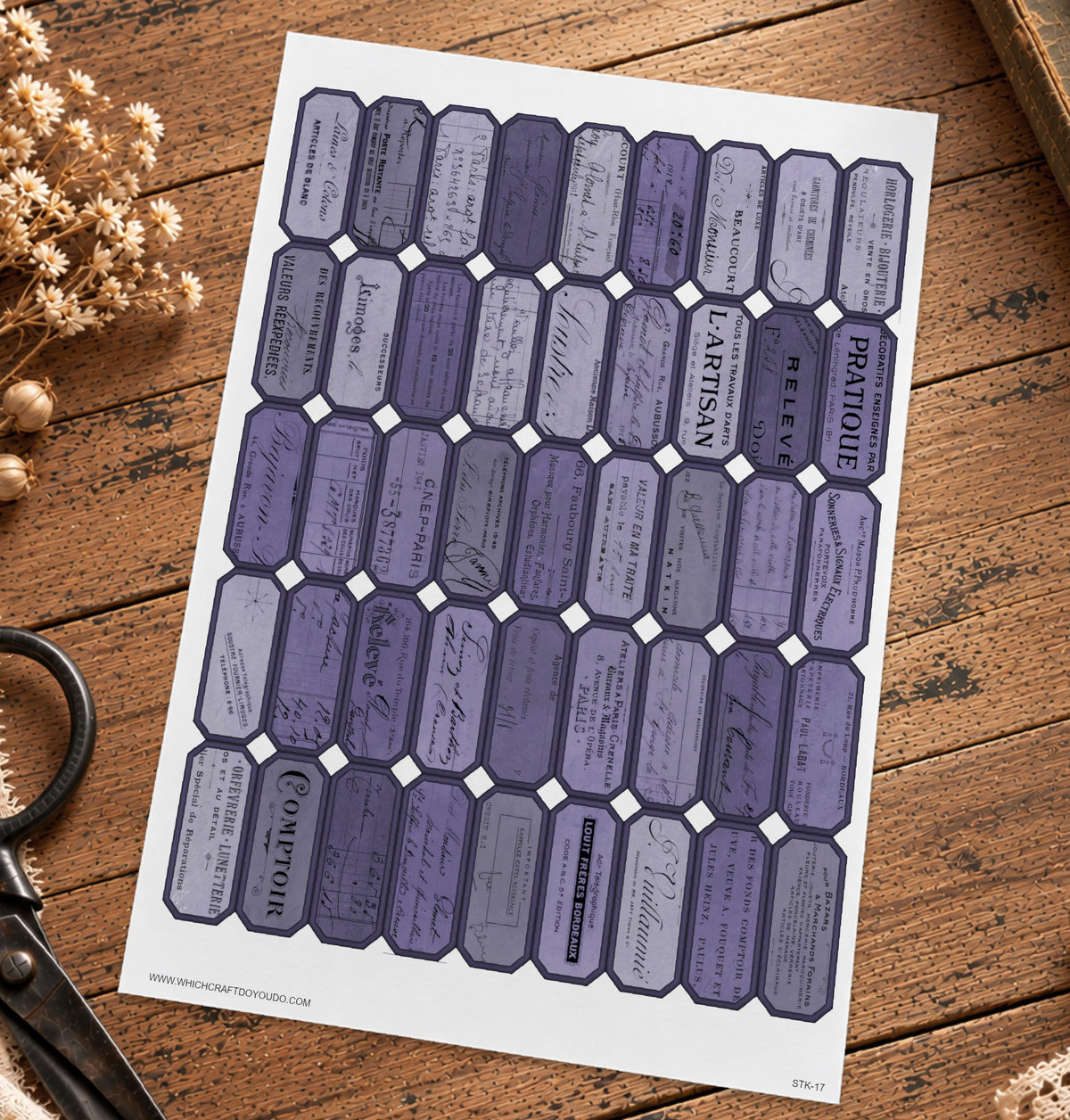 Cut Apart Stickers Sheet - Labels - STK-17