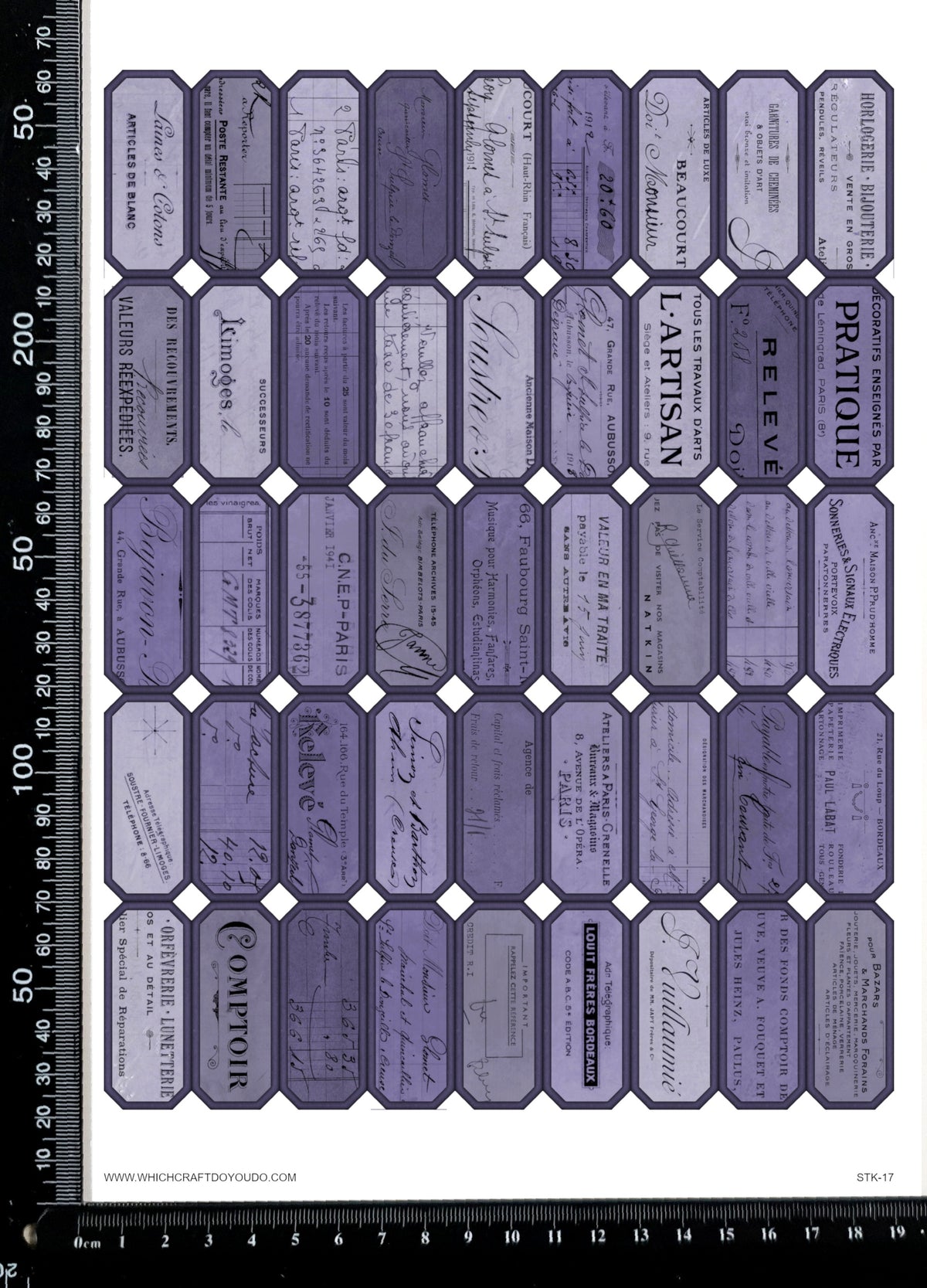 Cut Apart Stickers Sheet - Labels - STK-17