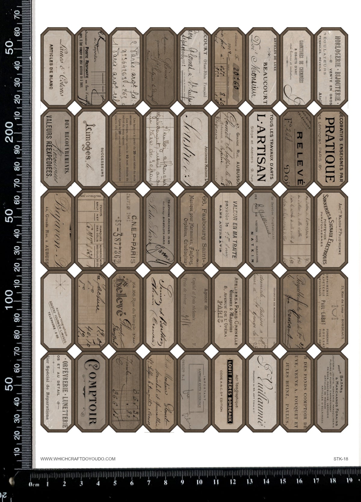 Cut Apart Stickers Sheet - Labels - STK-18