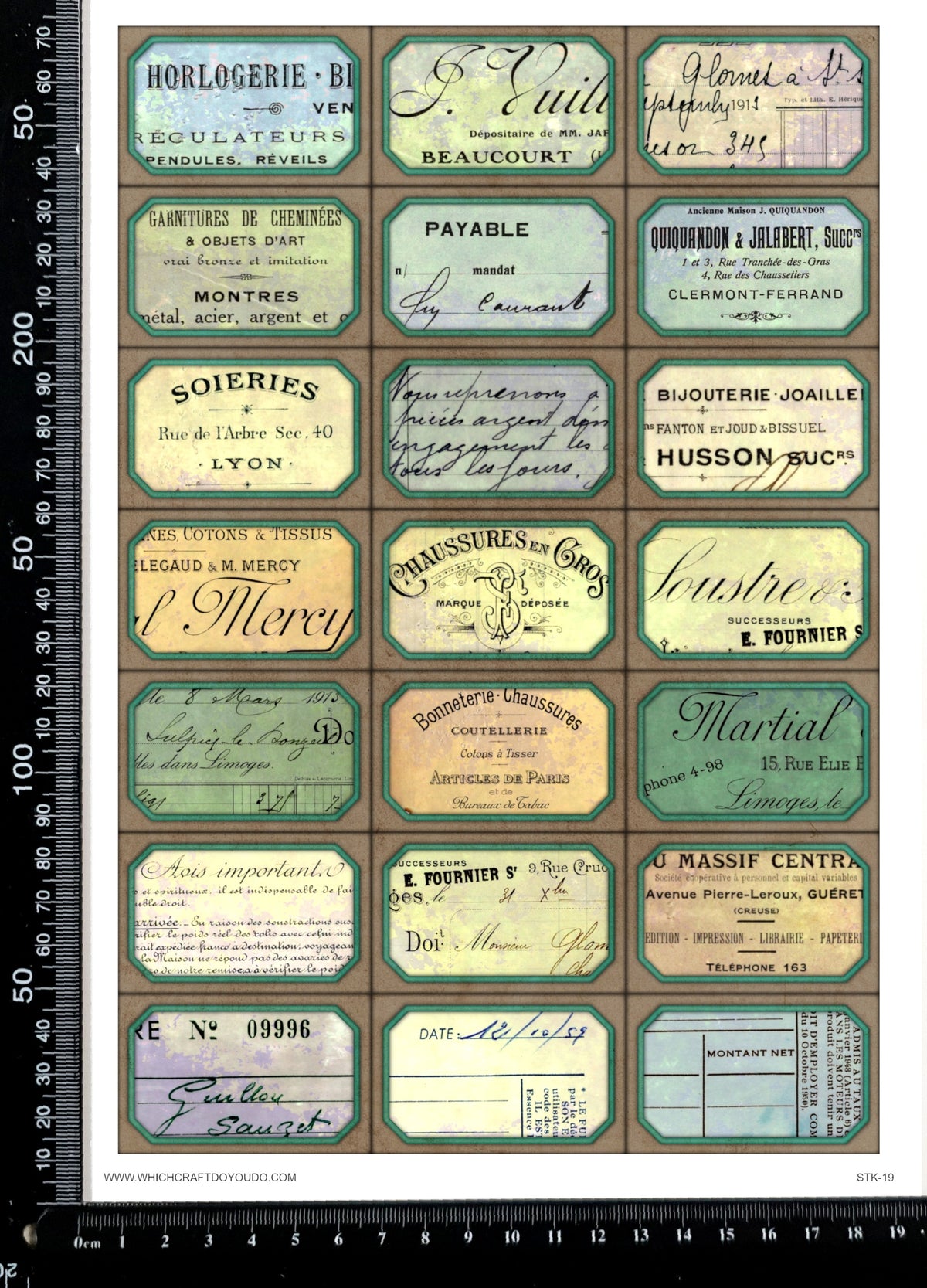 Cut Apart Stickers Sheet - Labels - STK-19