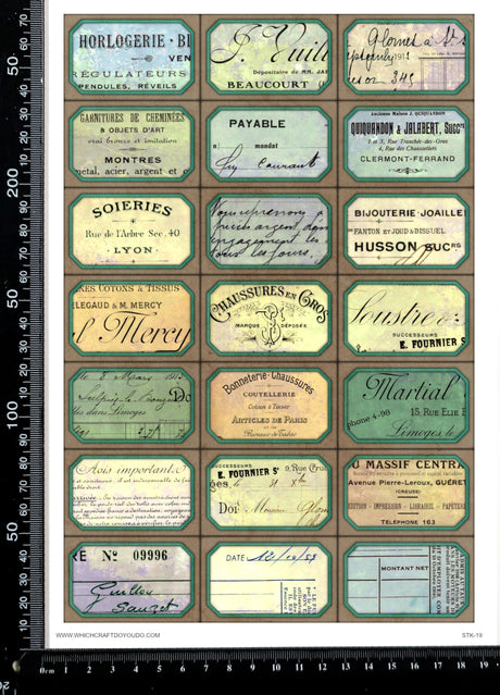 Cut Apart Stickers Sheet - Labels - STK-19