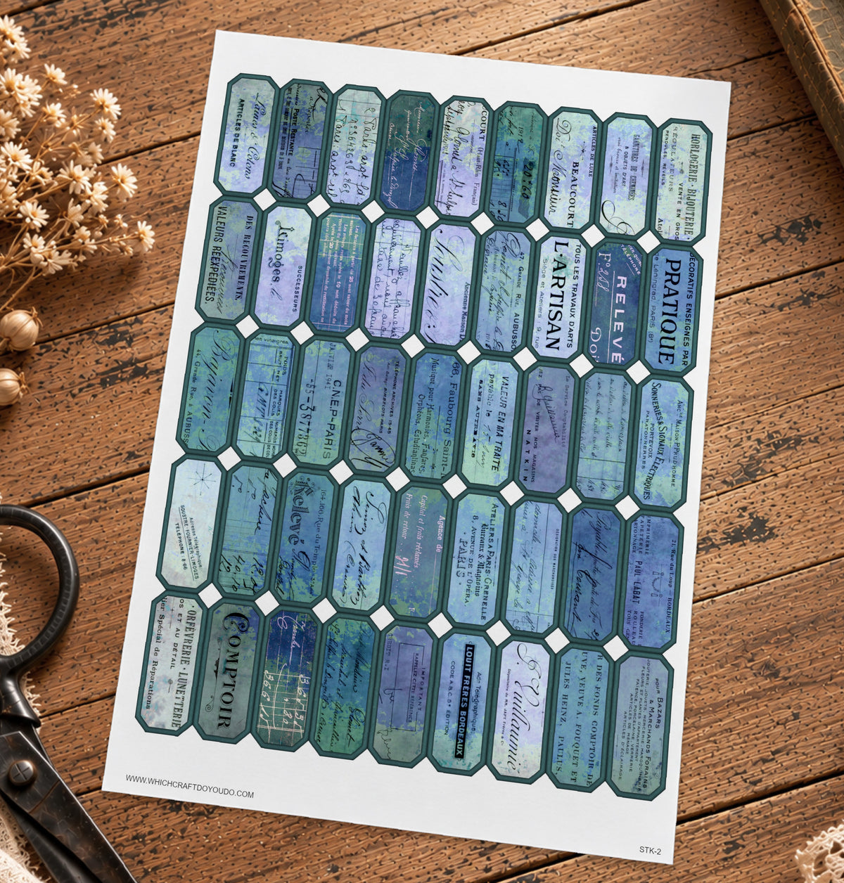 Cut Apart Stickers Sheet - Labels - STK-2