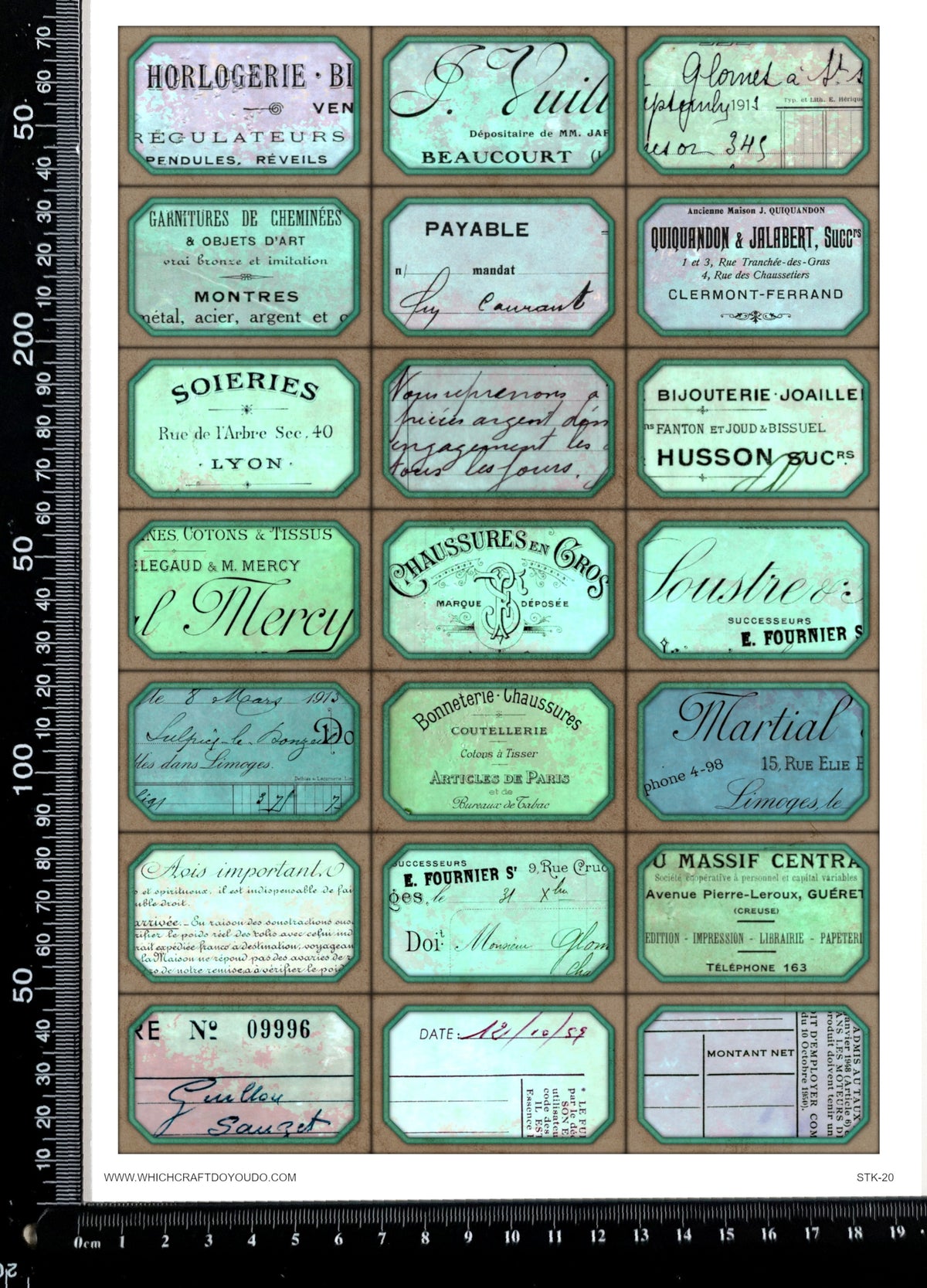 Cut Apart Stickers Sheet - Labels - STK-20