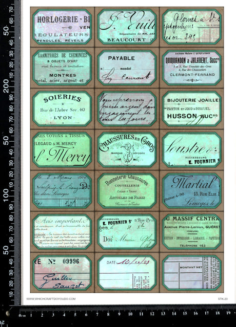 Cut Apart Stickers Sheet - Labels - STK-20