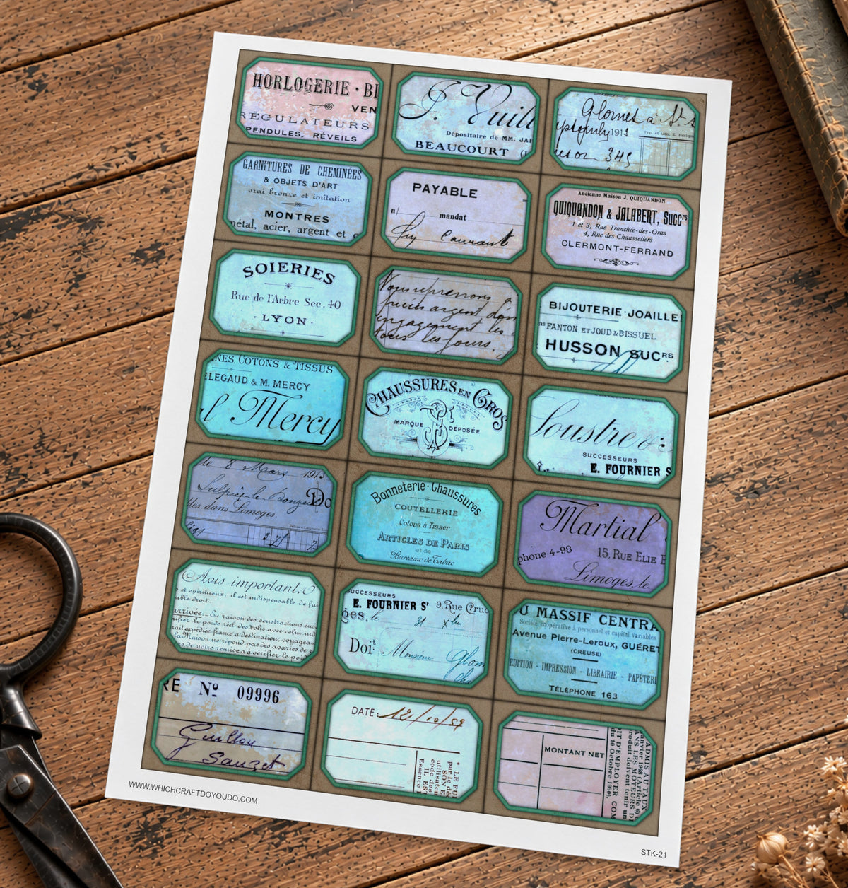 Cut Apart Stickers Sheet - Labels - STK-21