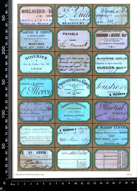 Cut Apart Stickers Sheet - Labels - STK-21