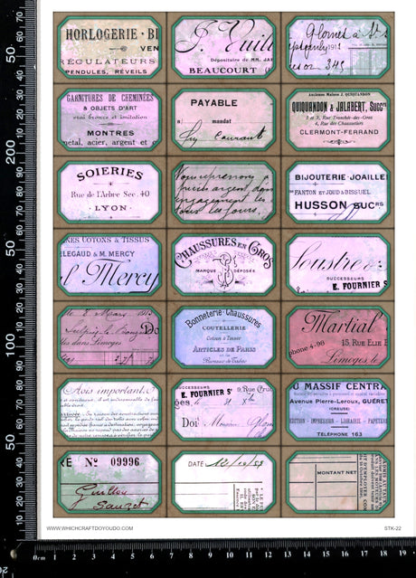 Cut Apart Stickers Sheet - Labels - STK-22