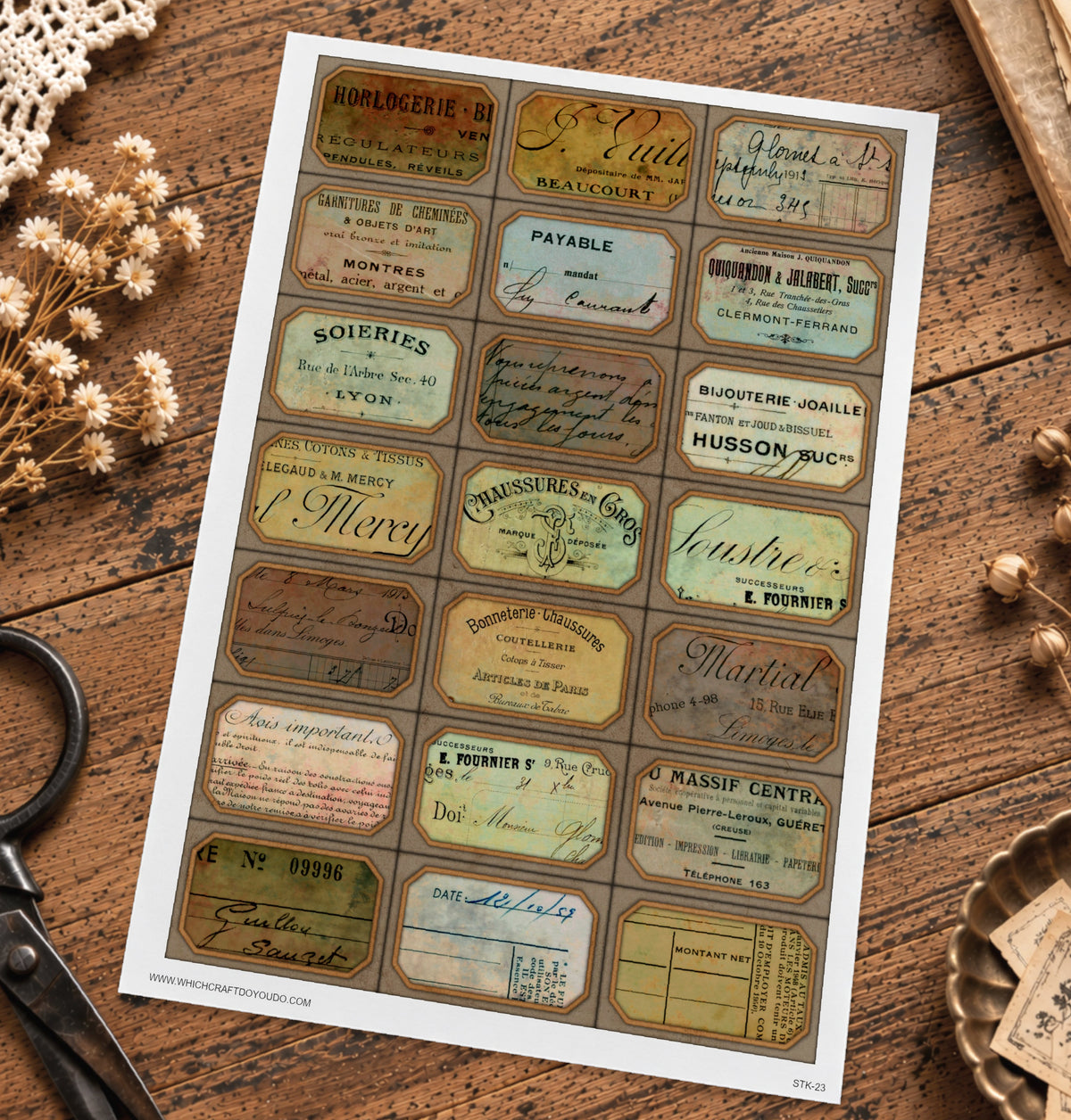 Cut Apart Stickers Sheet - Labels - STK-23