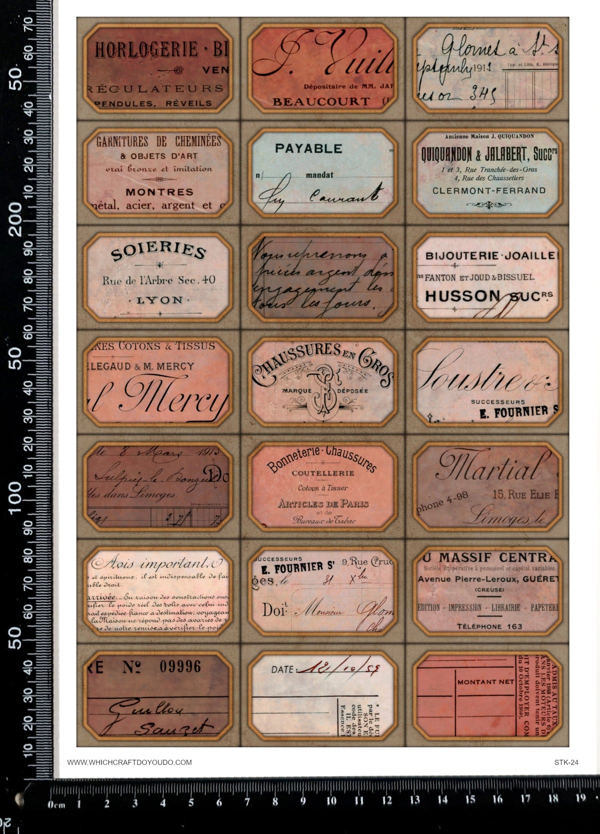 Cut Apart Stickers Sheet - Labels - STK-24