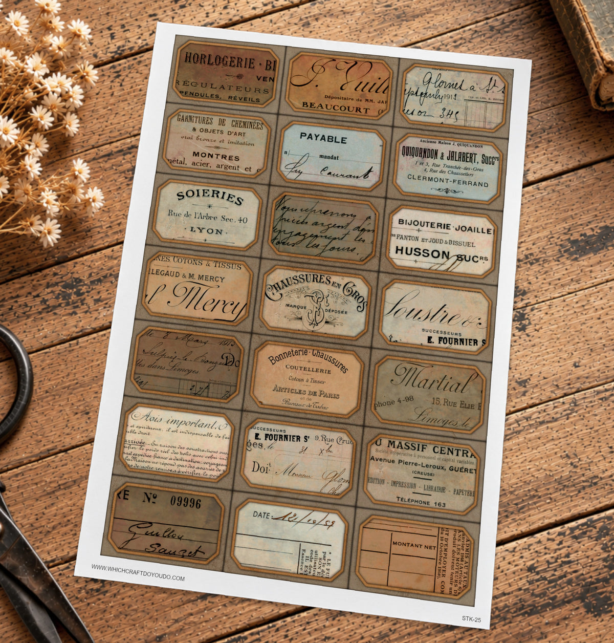 Cut Apart Stickers Sheet - Labels - STK-25