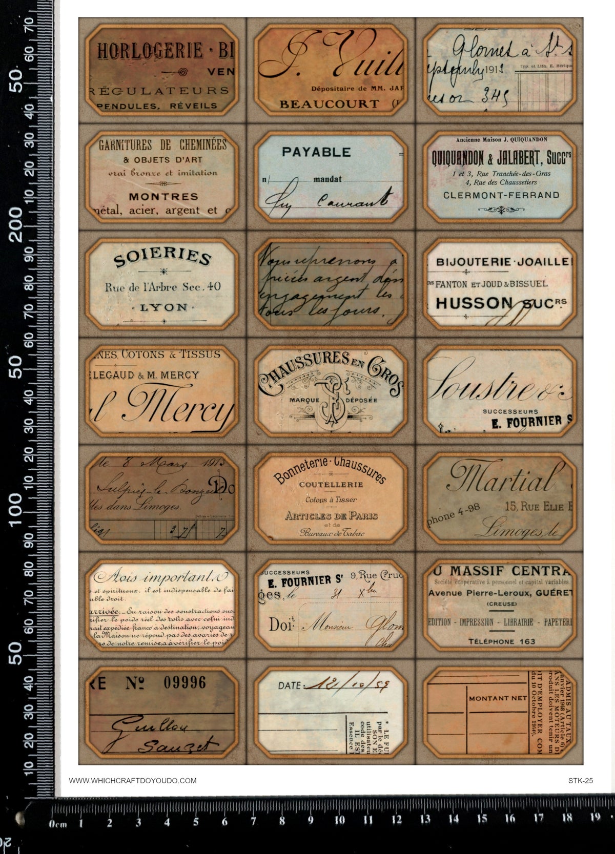 Cut Apart Stickers Sheet - Labels - STK-25