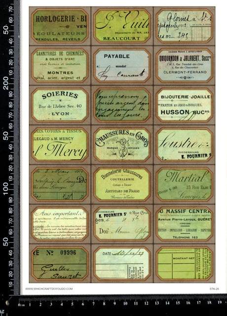 Cut Apart Stickers Sheet - Labels - STK-26