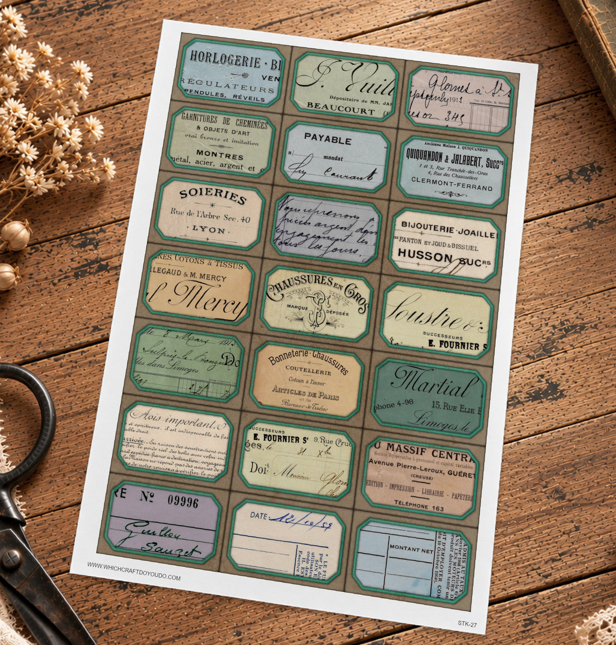 Cut Apart Stickers Sheet - Labels - STK-27