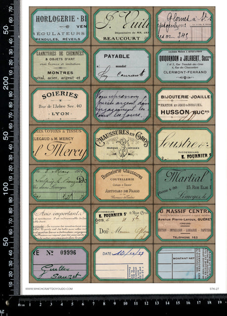 Cut Apart Stickers Sheet - Labels - STK-27