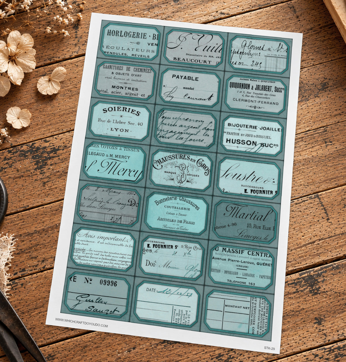 Cut Apart Stickers Sheet - Labels - STK-29