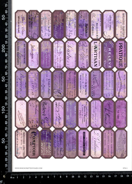 Cut Apart Stickers Sheet - Labels - STK-3