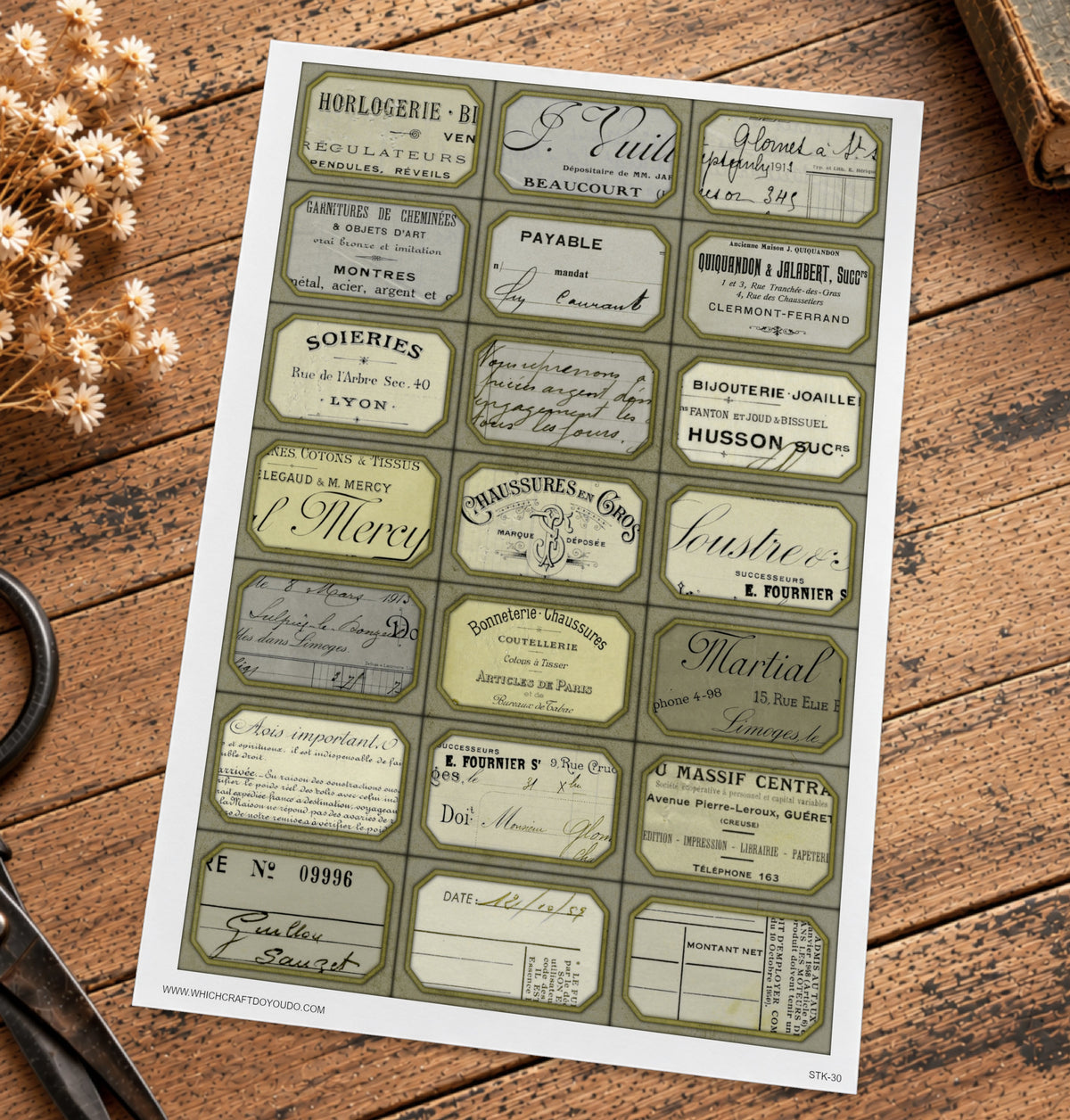 Cut Apart Stickers Sheet - Labels - STK-30
