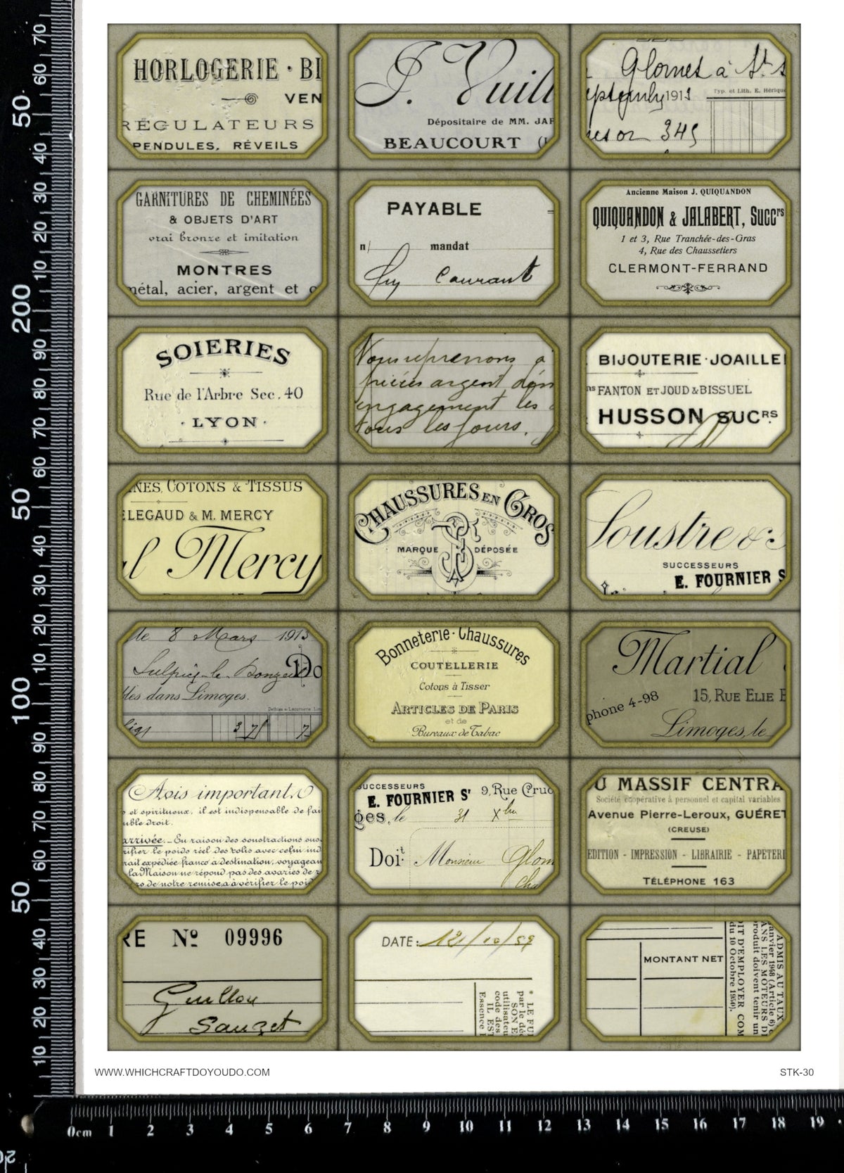 Cut Apart Stickers Sheet - Labels - STK-30