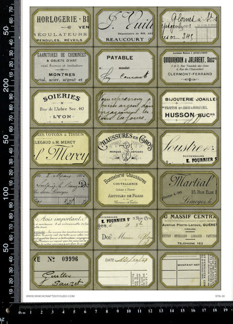 Cut Apart Stickers Sheet - Labels - STK-30