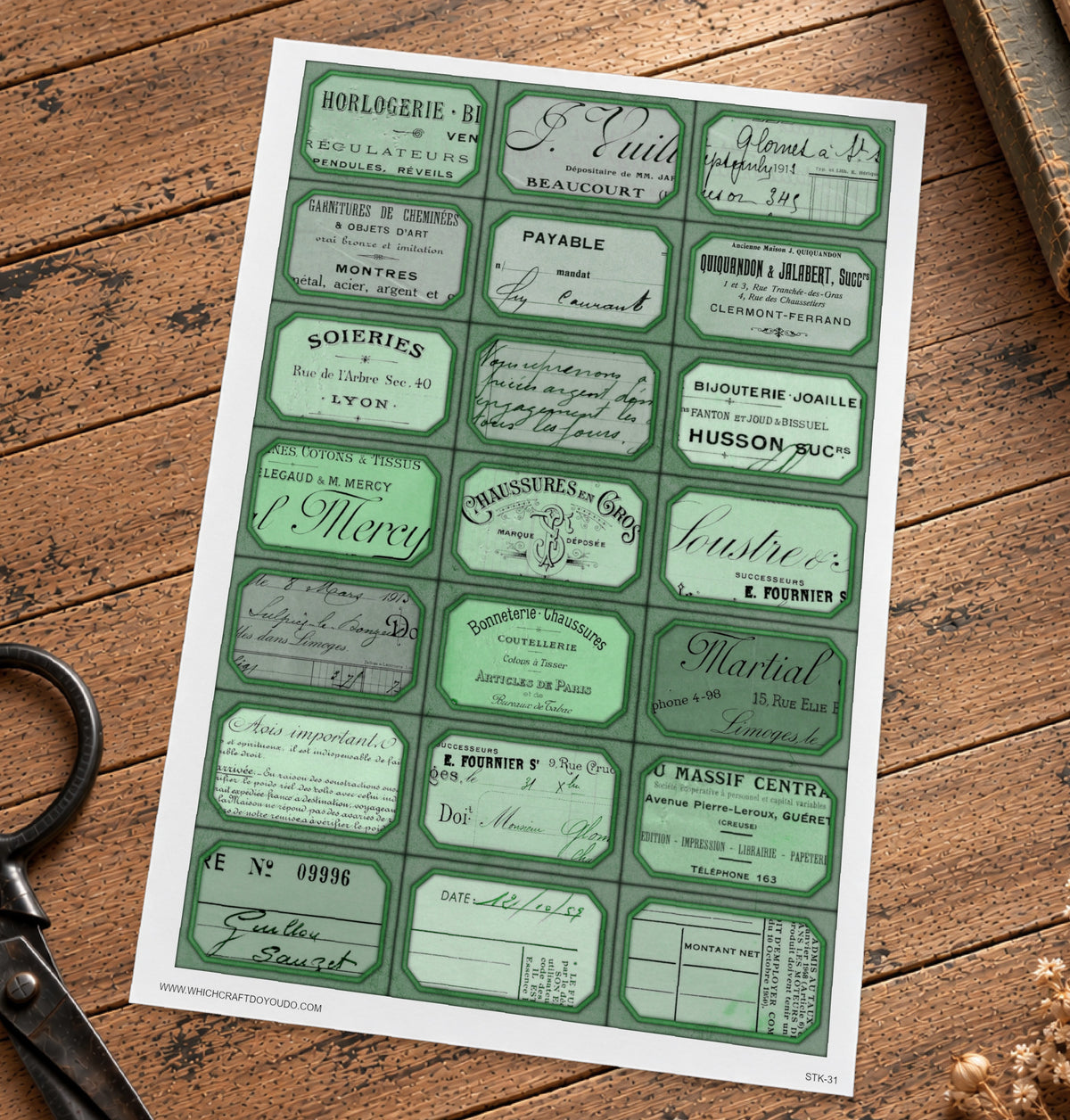 Cut Apart Stickers Sheet - Labels - STK-31