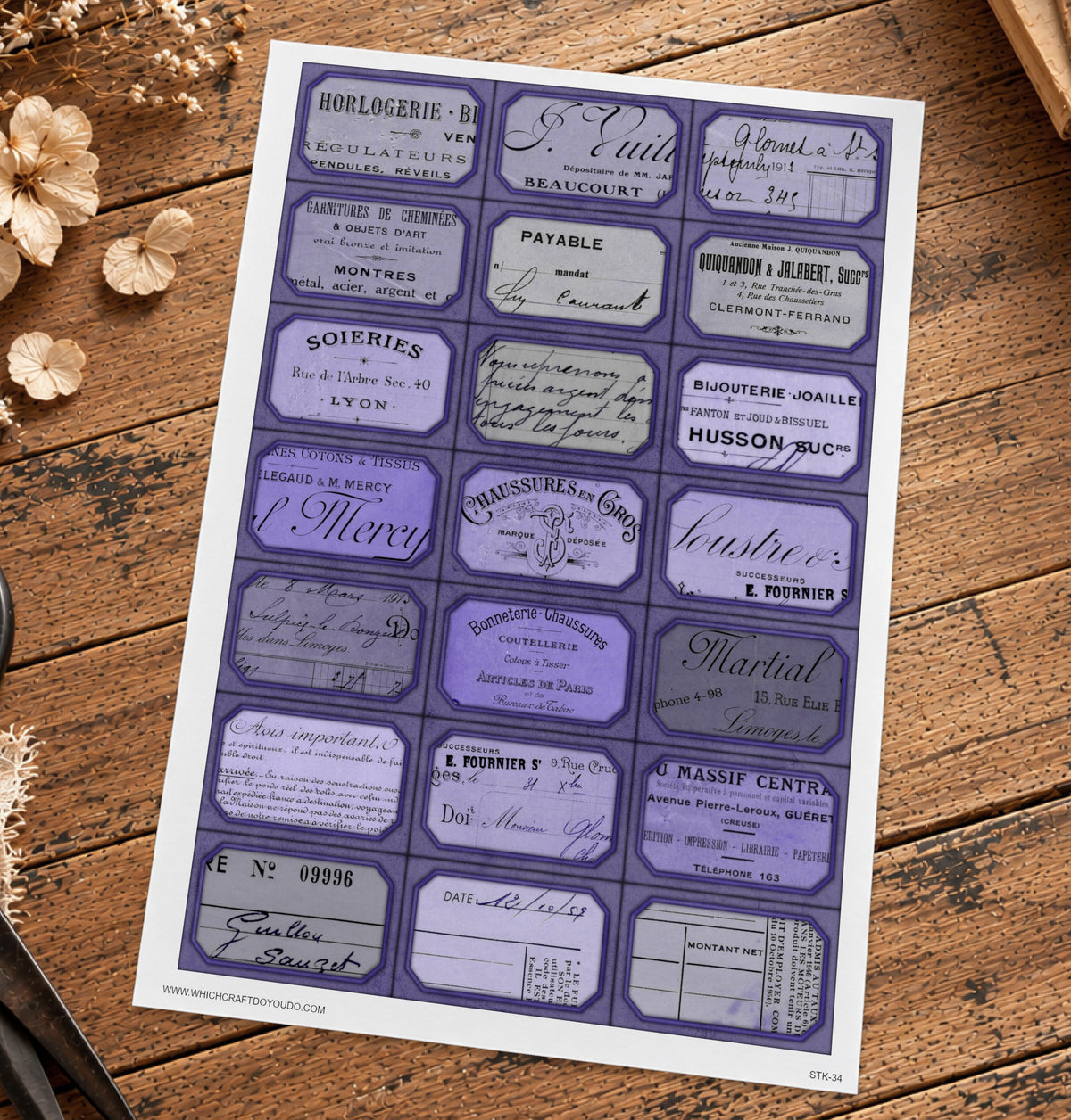 Cut Apart Stickers Sheet - Labels - STK-34