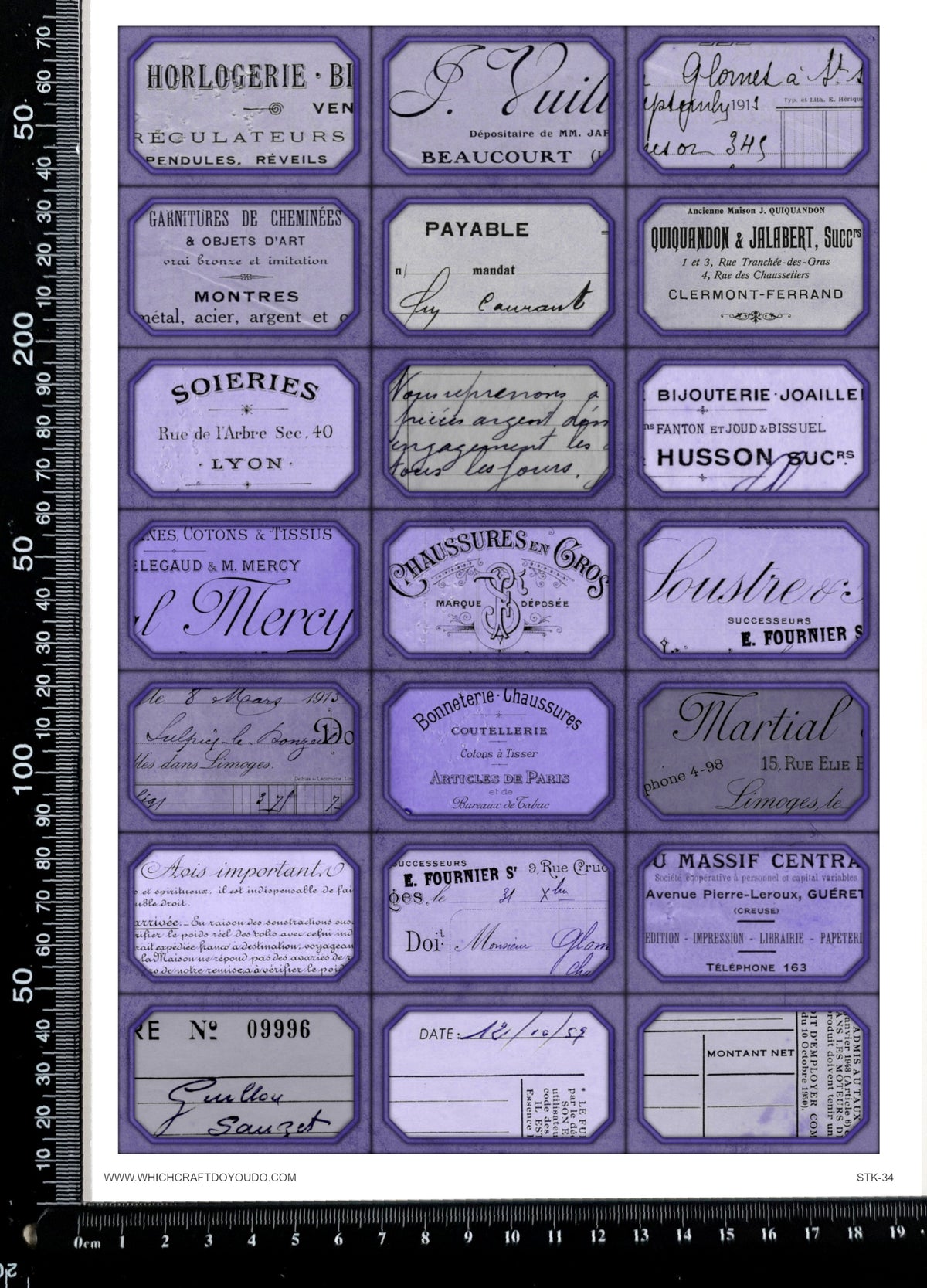 Cut Apart Stickers Sheet - Labels - STK-34