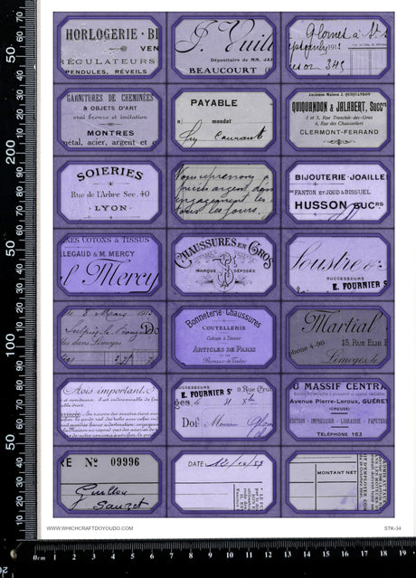 Cut Apart Stickers Sheet - Labels - STK-34