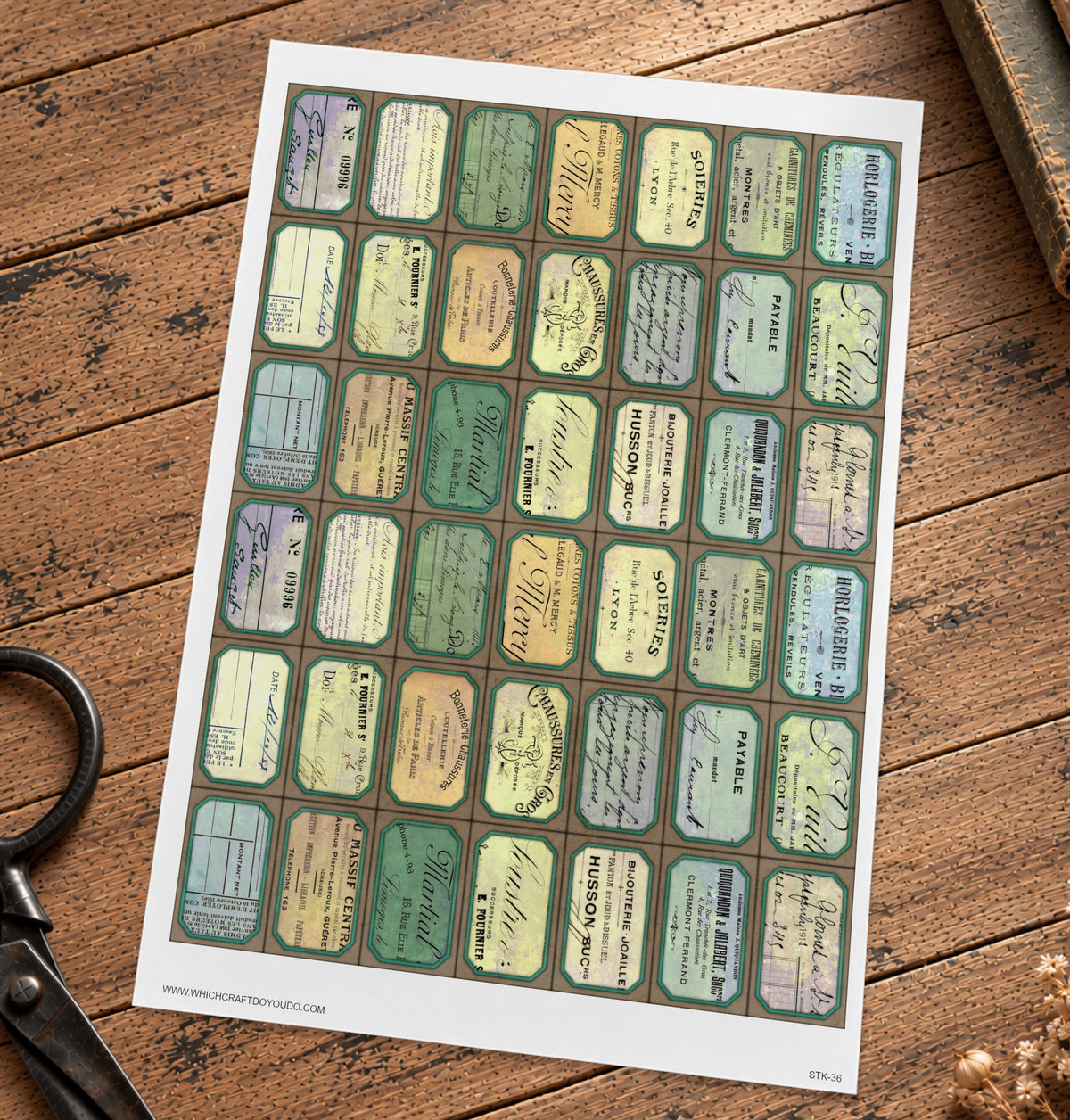 Cut Apart Stickers Sheet - Labels - STK-36