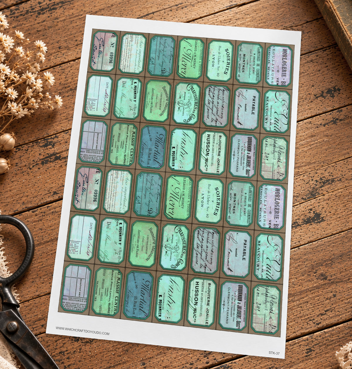 Cut Apart Stickers Sheet - Labels - STK-37