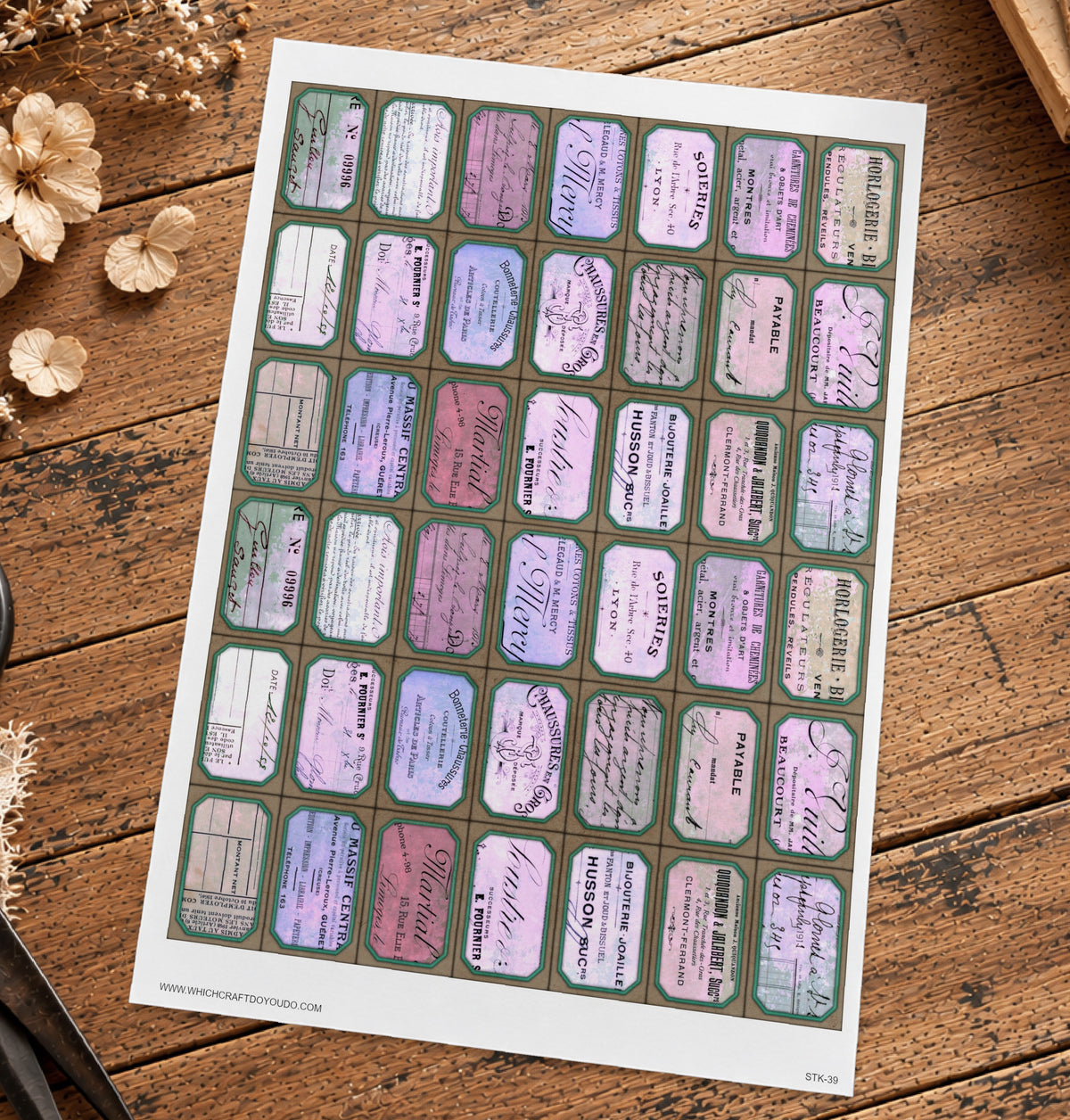 Cut Apart Stickers Sheet - Labels - STK-39