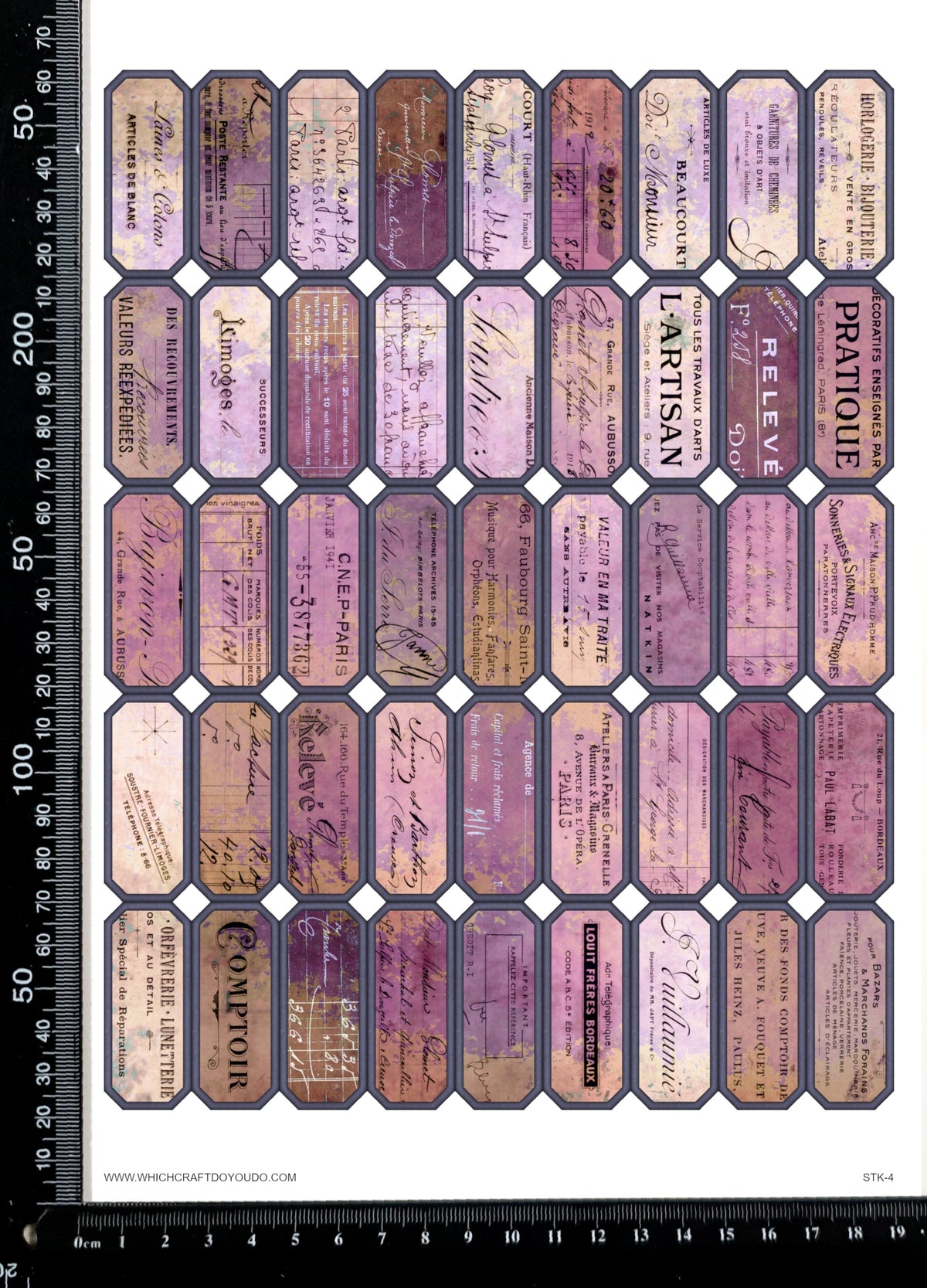 Cut Apart Stickers Sheet - Labels - STK-4