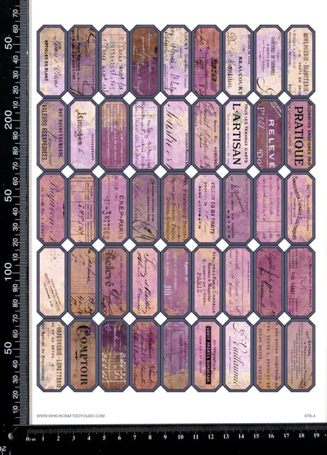 Cut Apart Stickers Sheet - Labels - STK-4