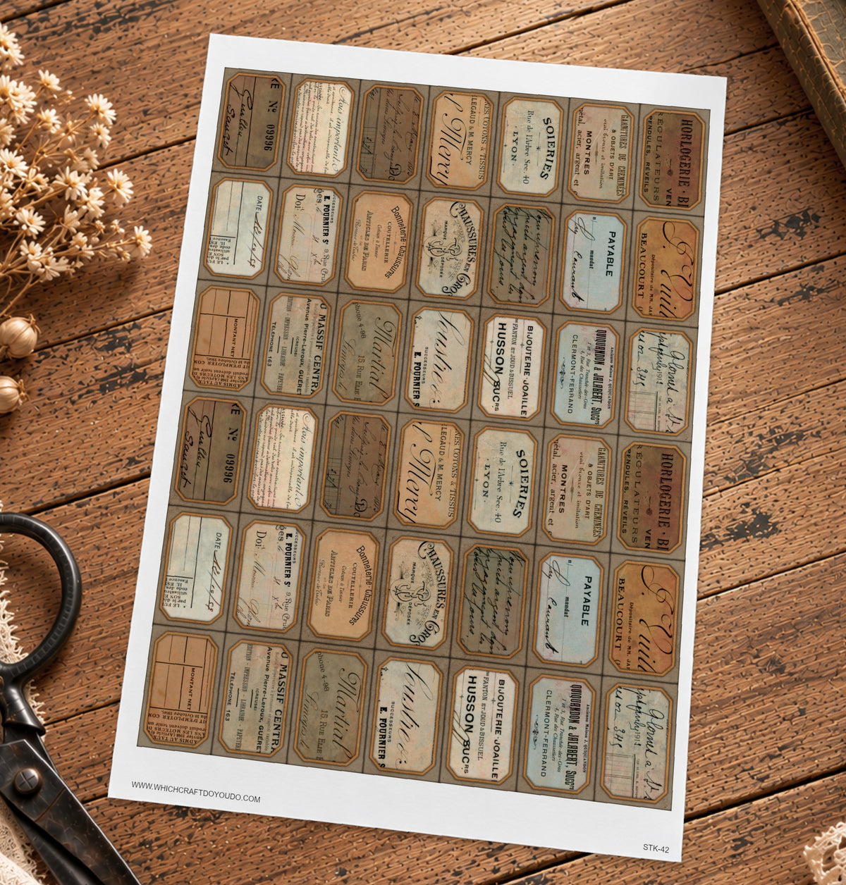 Cut Apart Stickers Sheet - Labels - STK-42