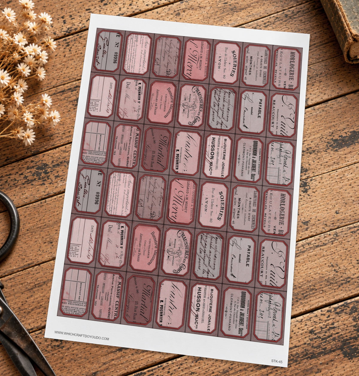 Cut Apart Stickers Sheet - Labels - STK-45