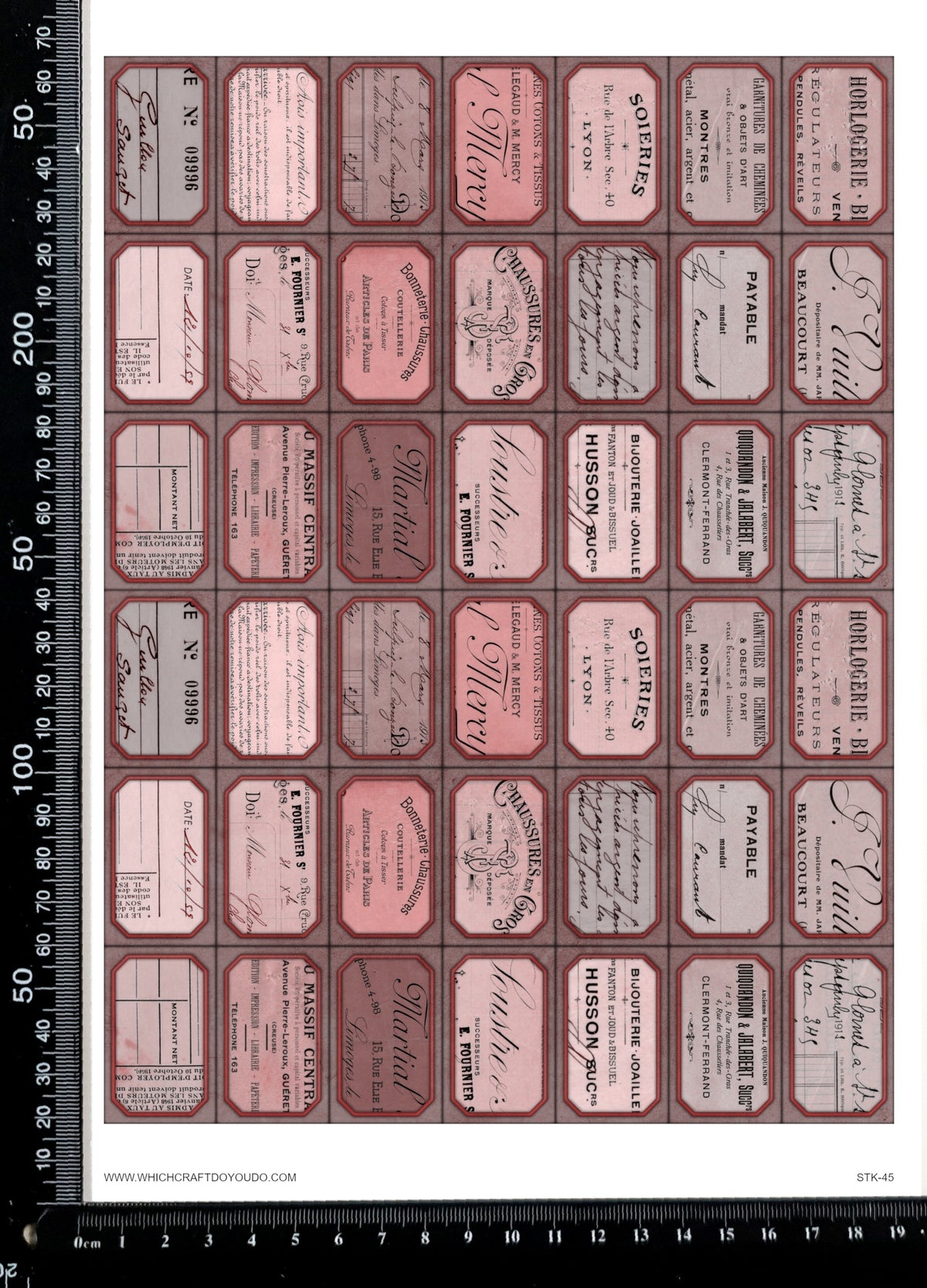 Cut Apart Stickers Sheet - Labels - STK-45