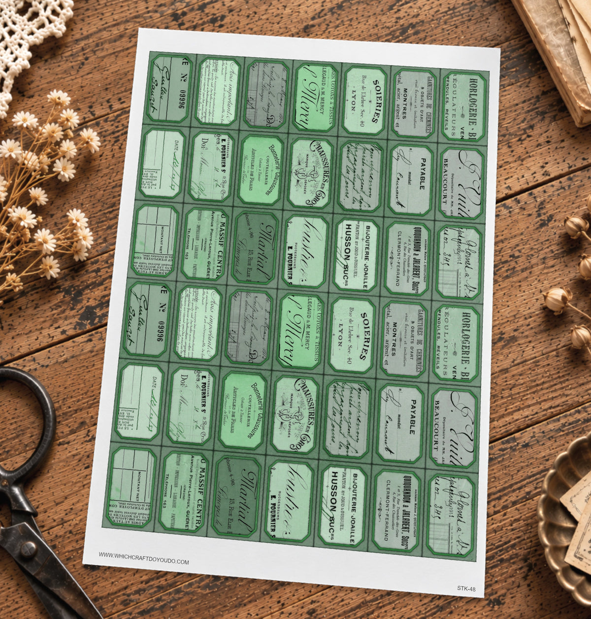 Cut Apart Stickers Sheet - Labels - STK-48