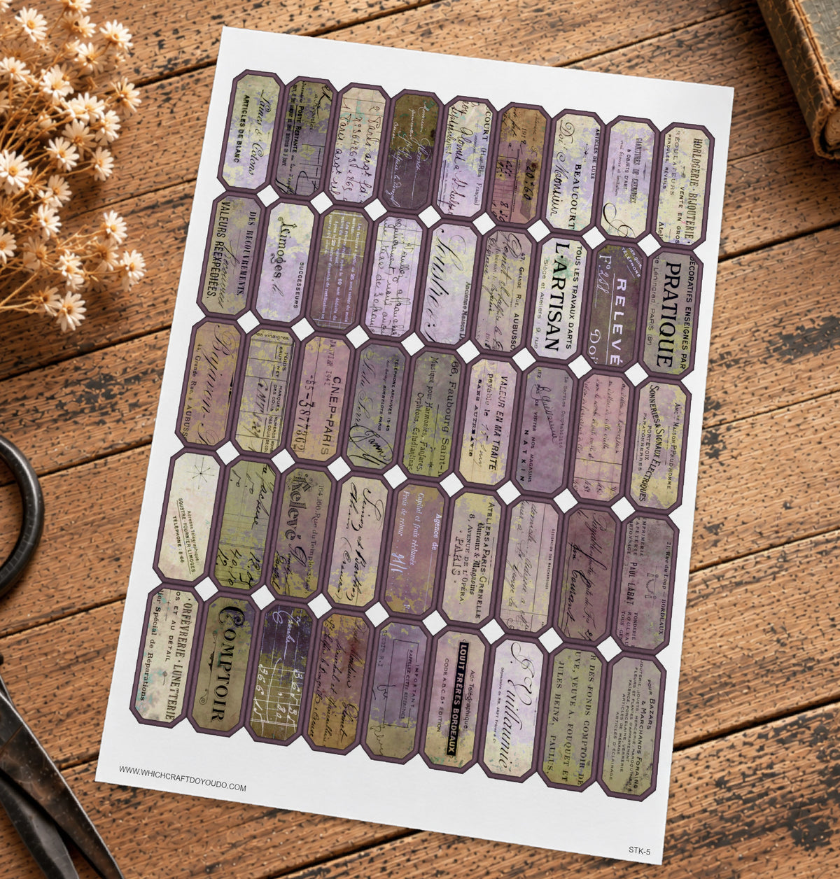 Cut Apart Stickers Sheet - Labels - STK-5
