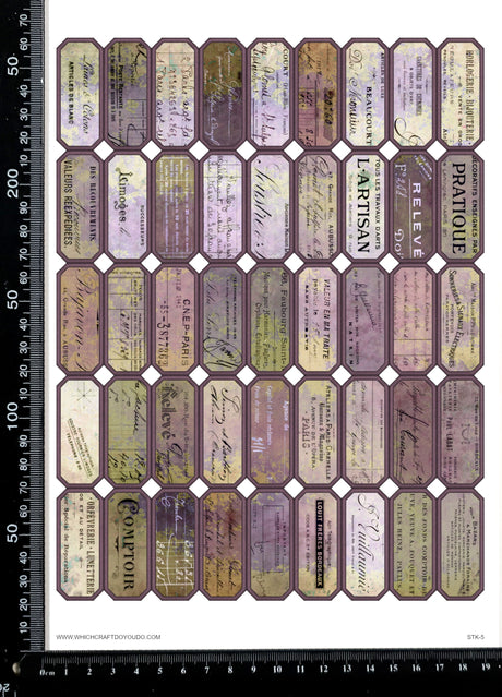 Cut Apart Stickers Sheet - Labels - STK-5