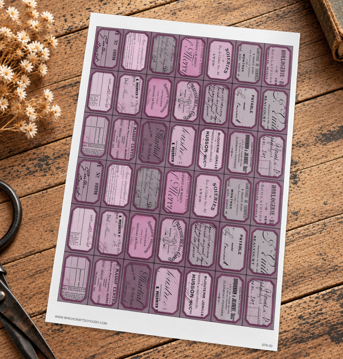 Cut Apart Stickers Sheet - Labels - STK-50