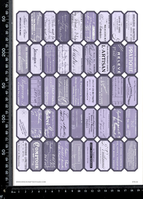 Cut Apart Stickers Sheet - Labels - STK-54