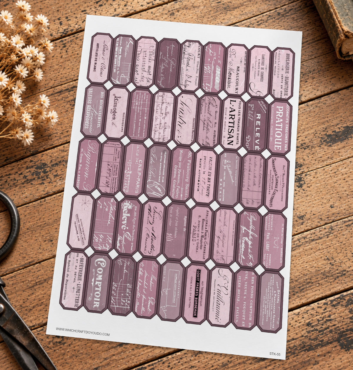 Cut Apart Stickers Sheet - Labels - STK-55