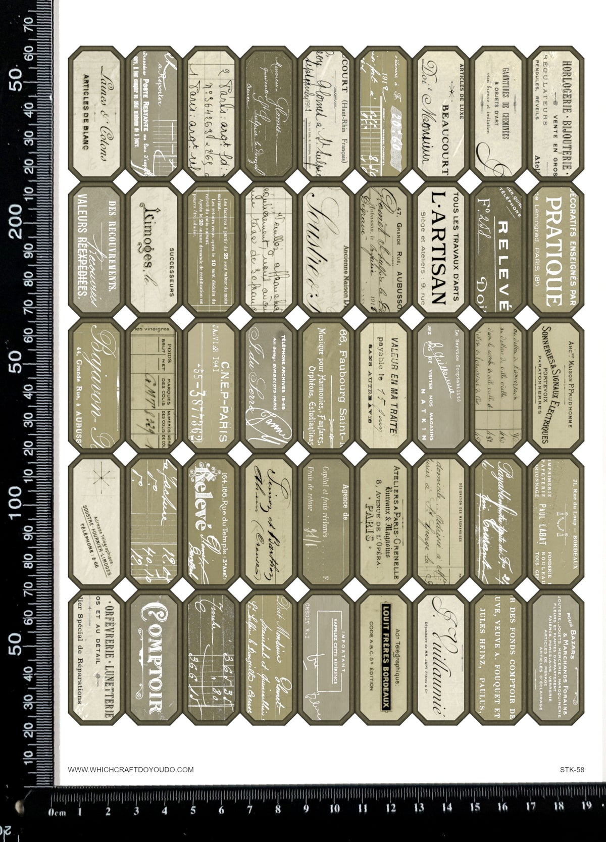 Cut Apart Stickers Sheet - Labels - STK-58