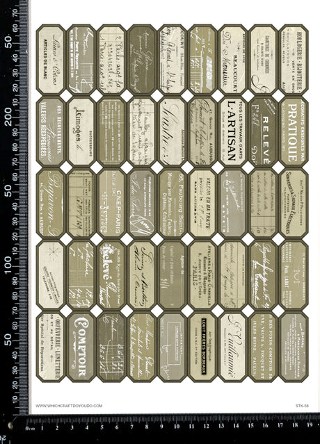 Cut Apart Stickers Sheet - Labels - STK-58