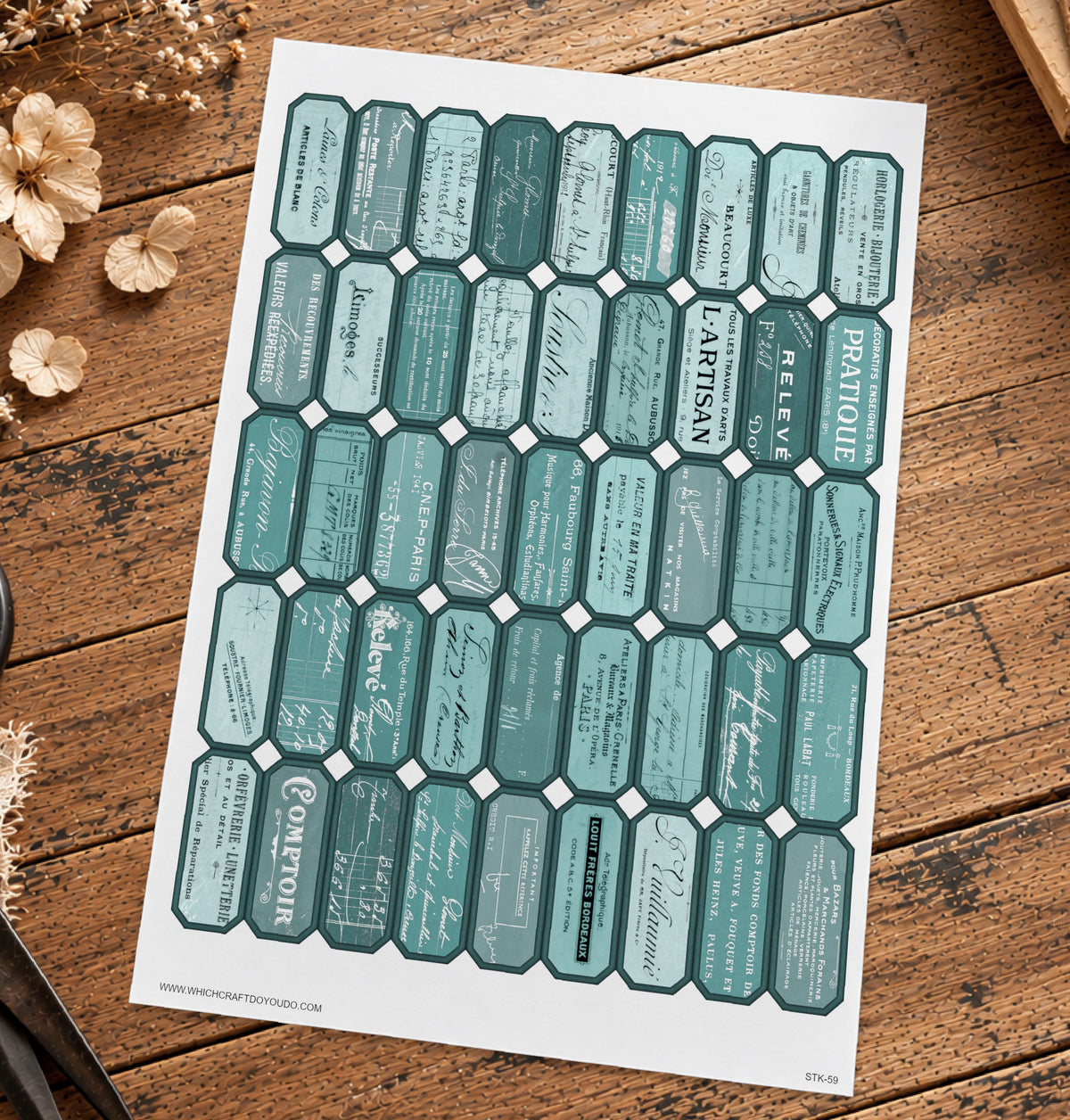 Cut Apart Stickers Sheet - Labels - STK-59