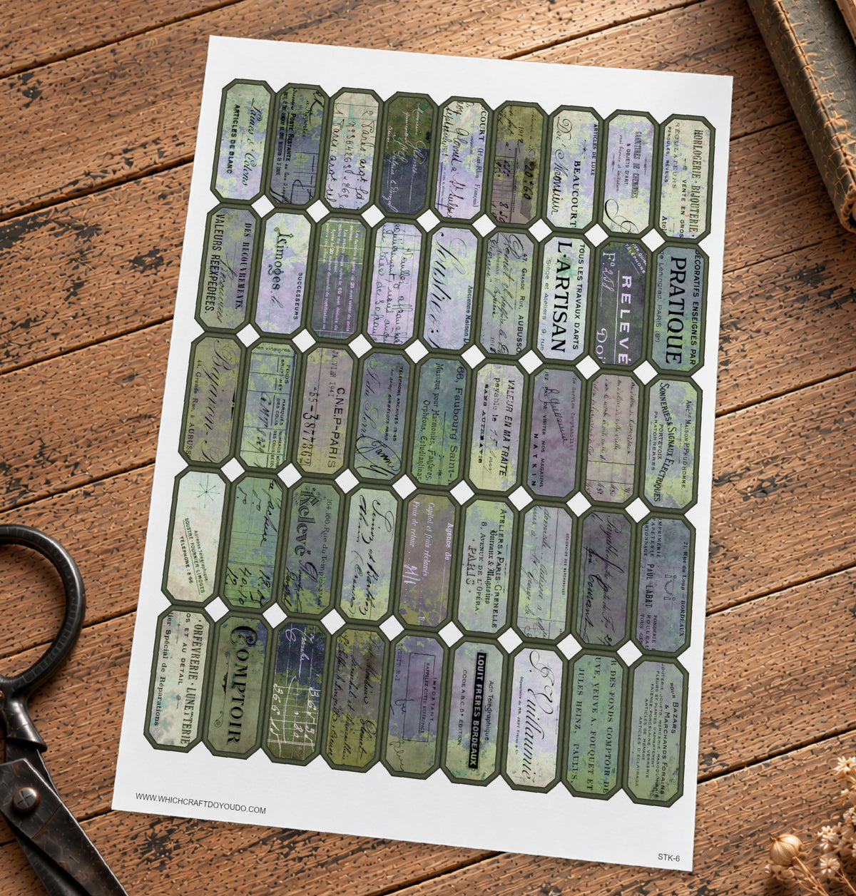 Cut Apart Stickers Sheet - Labels - STK-6